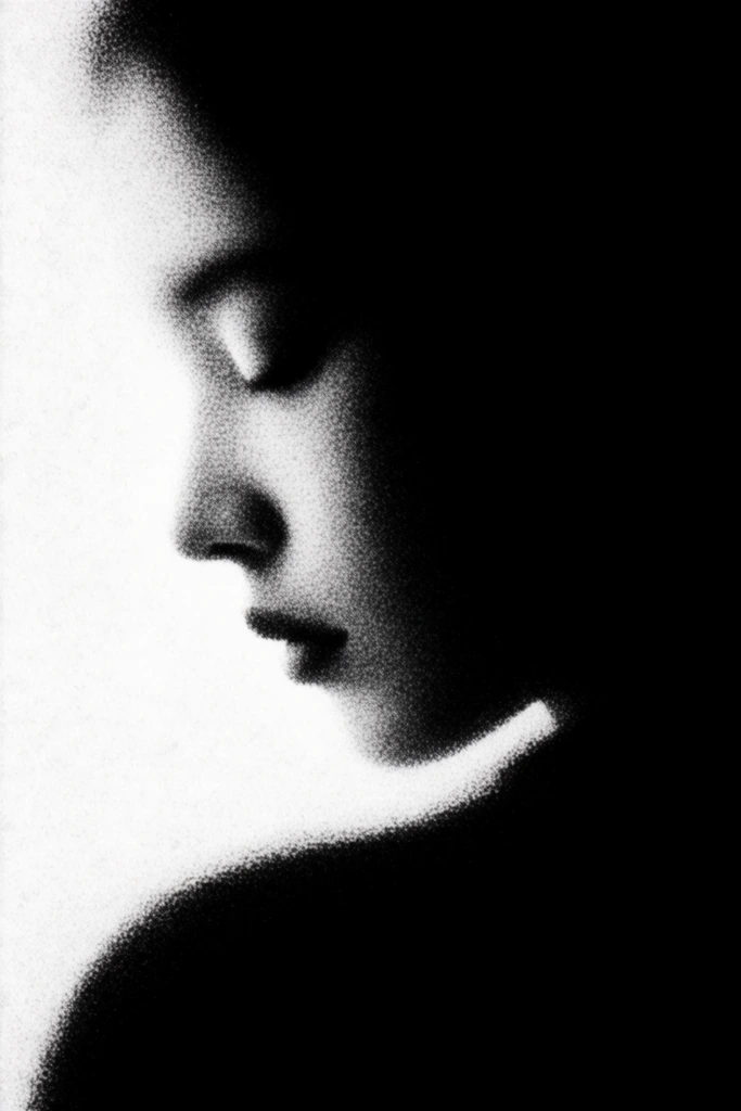 Gritty Chiaroscuro Noir style AI image example 1