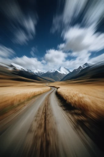 Dynamic Radial Velocity style reference image — radial zoom blur