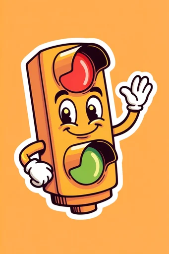 Playful Rubber-Hose Pop style reference image — bold black outlines
