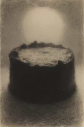 Atmospheric Monochromatic Noir style reference image — pictorialist texture