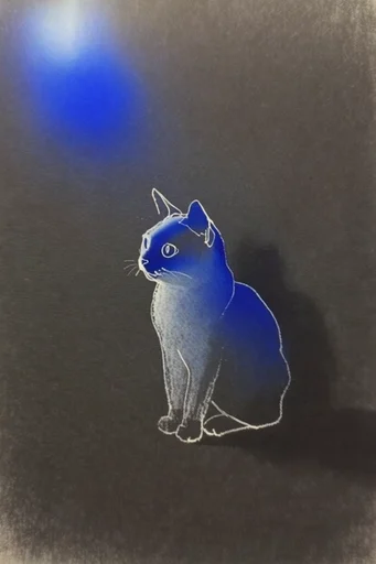 Ethereal Cobalt Melancholy style reference image — high contrast chiaroscuro