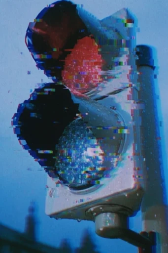 Electric Glitch Noir style reference image — cinematic shadow play