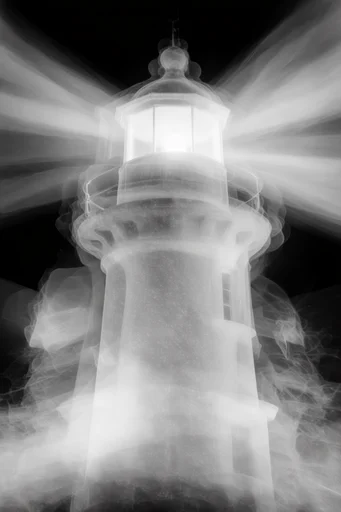 Ethereal Spectral Noir style reference image — long exposure blur
