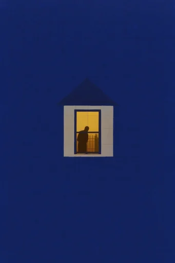 Nocturnal Minimalist Geometry style AI image example 4