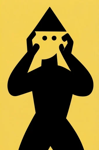Amber Noir Graphicism moodboard — generate AI images in this style