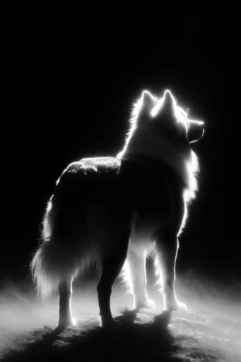 Spectral Cosmic Noir style reference image — celestial solitude