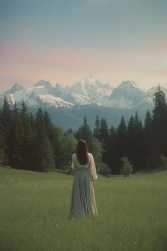 Nostalgic Surrealist Motion style reference image — analog film grain
