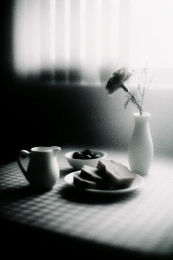 Ethereal Noir Texture style reference image — monochrome