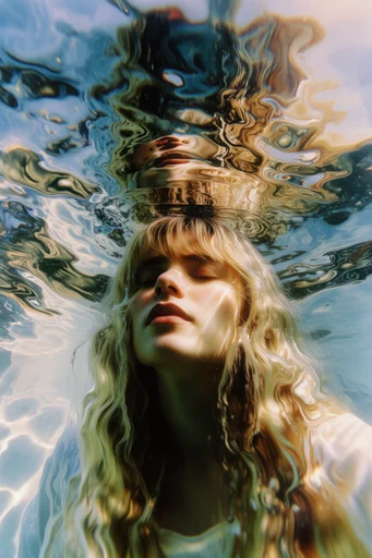 Ethereal Liquid Refraction style reference image — underwater perspective