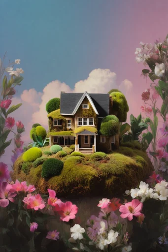 Ethereal Surrealist Dioramas style AI image example 4