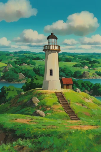 Nostalgic Pastoral Anime style reference image — pastoral landscape