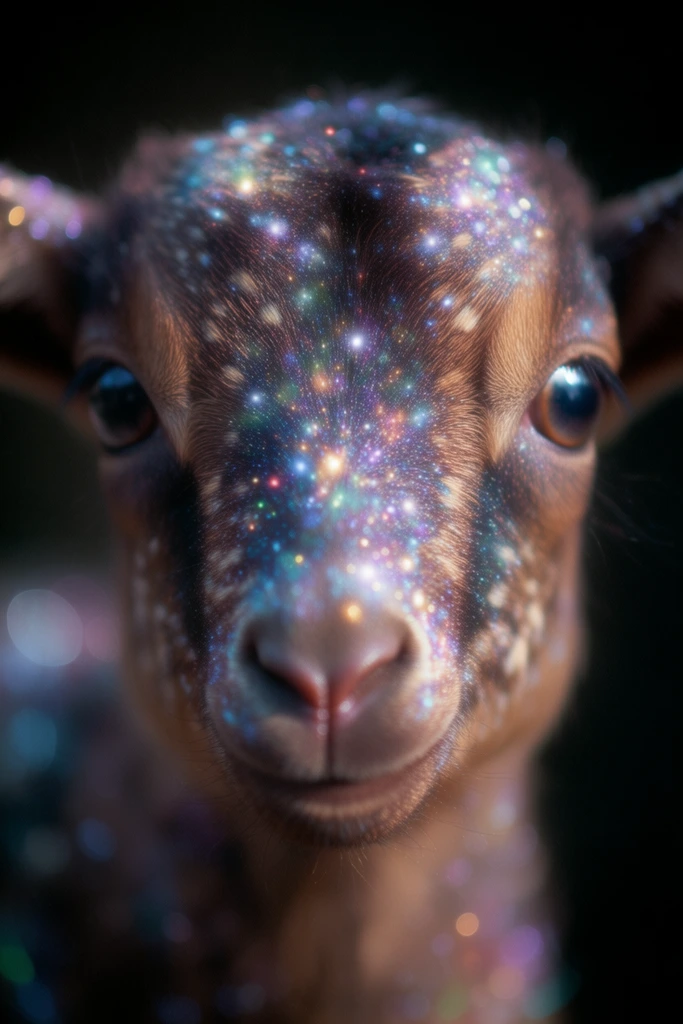 Celestial Prismatic Macro style AI image example 3