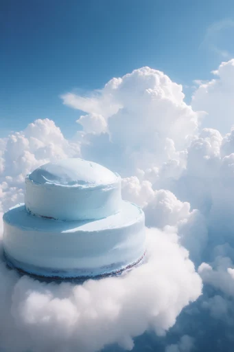 Ethereal Cloud Surrealism style reference image — dreamy fisheye perspective
