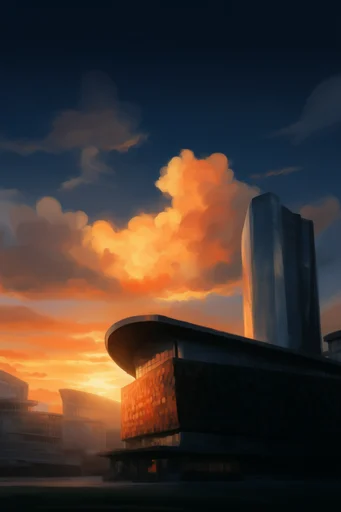 Luminous Twilight Dreamscapes style reference image — volumetric cumulus clouds