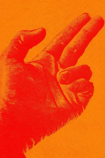 Apocalyptic Thermal Noir style reference image — fiery crimson and orange palette