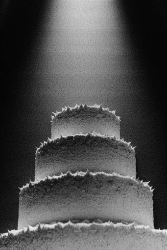 Monochrome Lo-Fi Brutalism style reference image — dithered scanlines