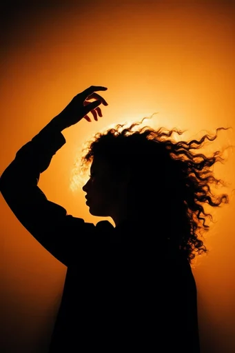 Luminous Amber Silhouette moodboard — generate AI images in this style