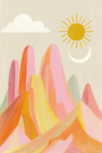 Ethereal Pastel Surrealism style reference image — naive surrealism