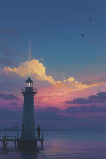 Nostalgic Twilight Anime style reference image — nostalgic mood