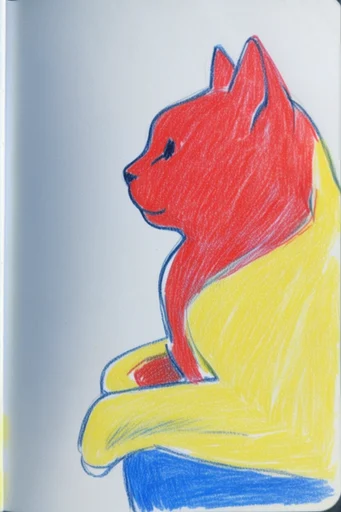 Vibrant Prismatic Sketchbook style reference image — saturated color blocking