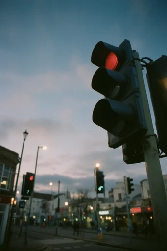 Cinematic Twilight Solitude style reference image — blue hour photography