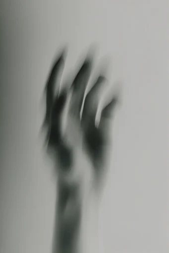 Ethereal Kinetic Motion style reference image — desaturated monochromatic palette
