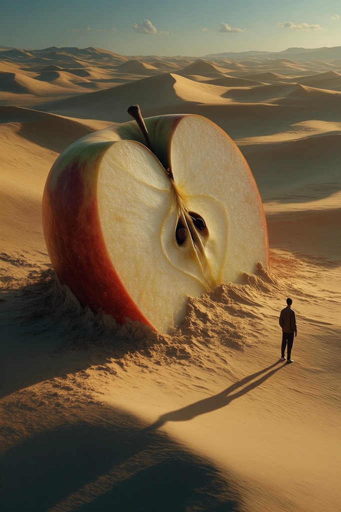 Monolithic Surreal Desert style AI image example 2
