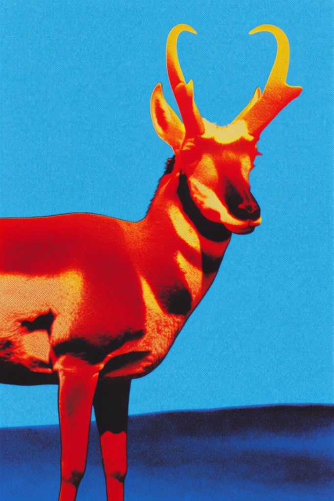 Textured Halftone Pop style AI image example 3