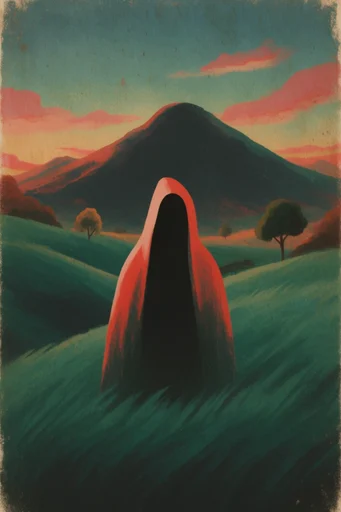 Luminous Cosmic Folklore style reference image — painterly texture