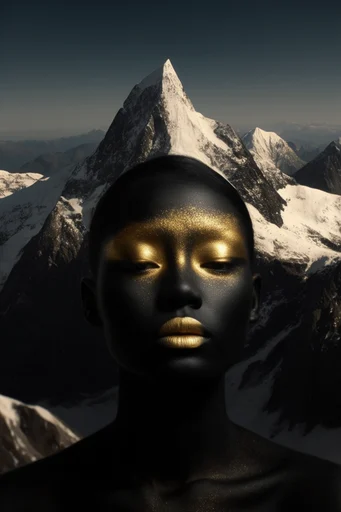 Gilded Obsidian Chiaroscuro style reference image — chiaroscuro lighting