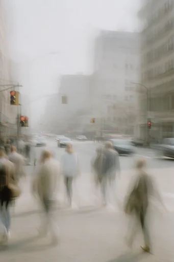 Ethereal Motion Minimalism style reference image — intentional motion blur