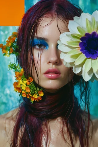 Hyper-Tactile Surrealist Beauty style reference image — tactile impasto and metallic accents