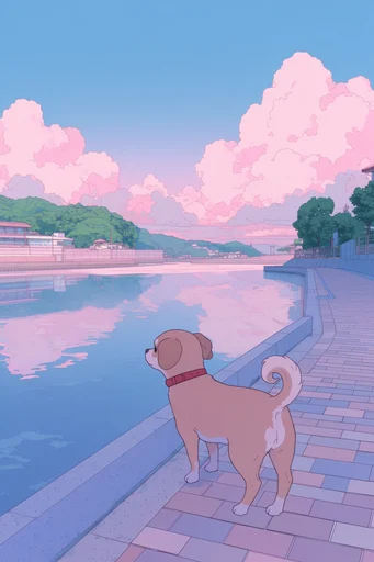 Ethereal Pastel Anime style reference image — clean line art