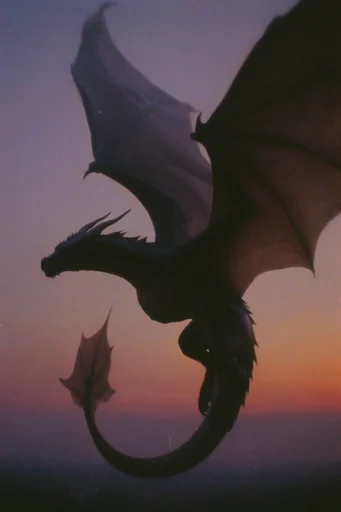 Nostalgic Twilight Haze style reference image — dusk gradient sky