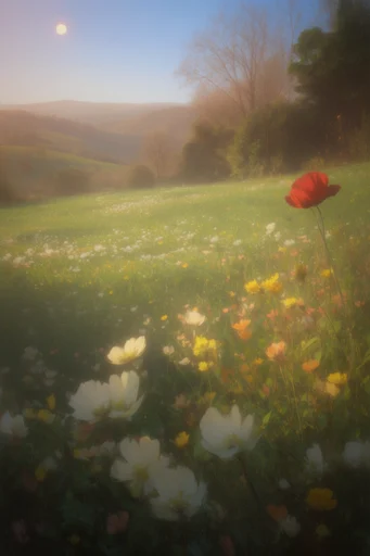 Ethereal Woodland Reverie style reference image — mystical pastoral surrealism