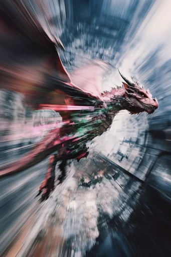 Kinetic Digital Rupture style reference image — fragmented reality