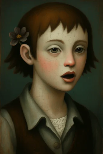 Dark Whimsical Storybook Surrealism moodboard — generate AI images in this style