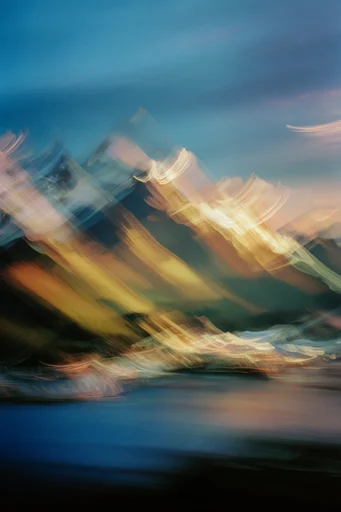 Kinetic Twilight Impressionism style reference image — intentional camera movement