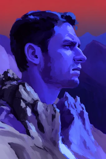 Chromatic Expressionist Portraits style reference image — expressive brushwork