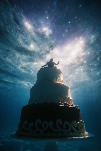 Luminous Abyssal Silhouette style reference image — ethereal aquatic atmosphere