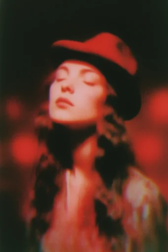 Nocturnal Crimson Noir style reference image — deep black shadows