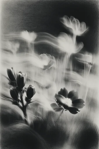 Spectral Obsidian Motion style reference image — charcoal texture