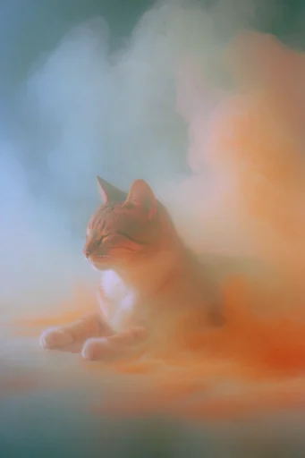 Ethereal Kinetic Impressionism style reference image — ethereal light leaks