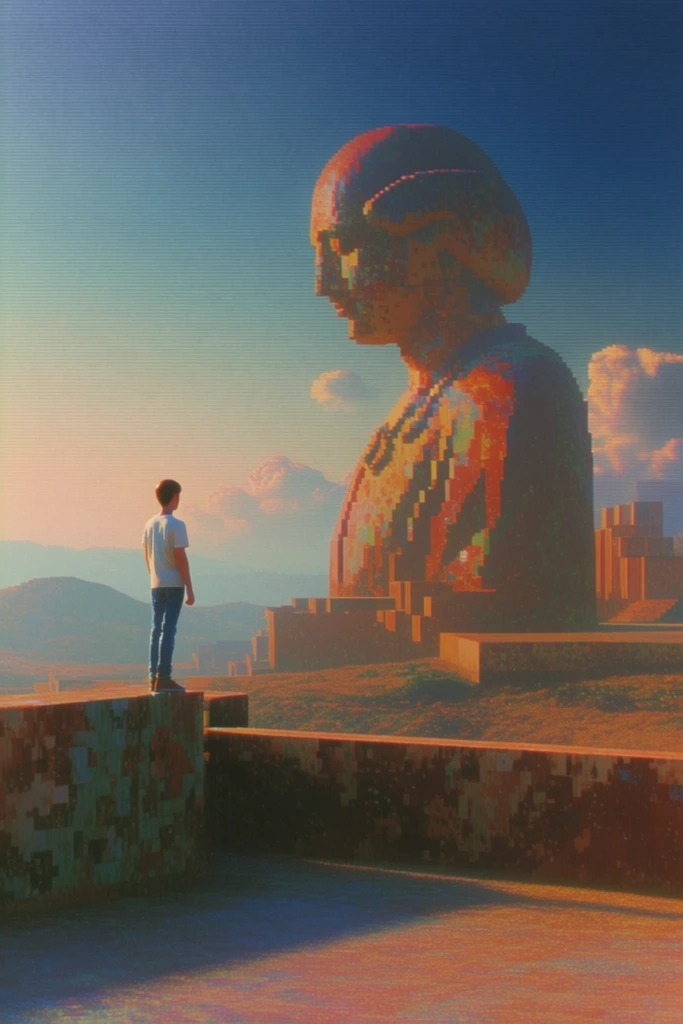 Nostalgic Surrealist Dreamscapes style AI image example 1