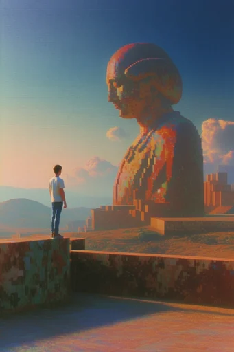 Nostalgic Surrealist Dreamscapes moodboard — generate AI images in this style