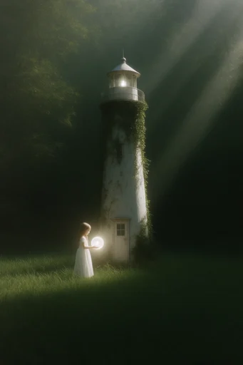 Cinematic Forest Chiaroscuro style reference image — ethereal light beams