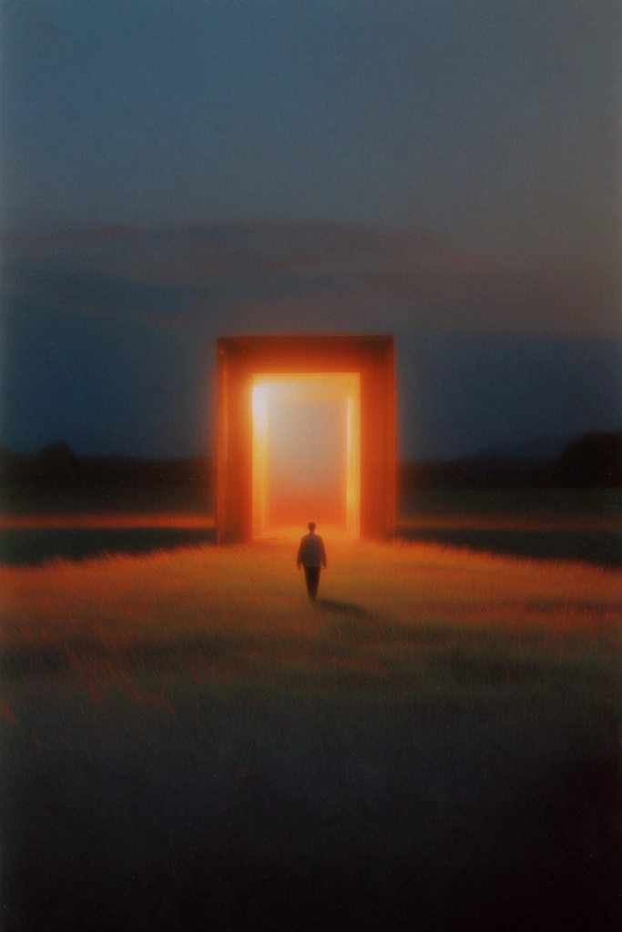 Nostalgic Liminal Twilight style AI image example 2