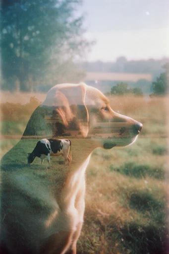 Ethereal Analog Surrealism style reference image — ethereal light leaks