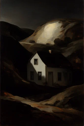 Visceral Baroque Realism style reference image — dramatic tenebrism