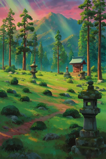 Nostalgic Ghibli Woodlands style reference image — Studio Ghibli style